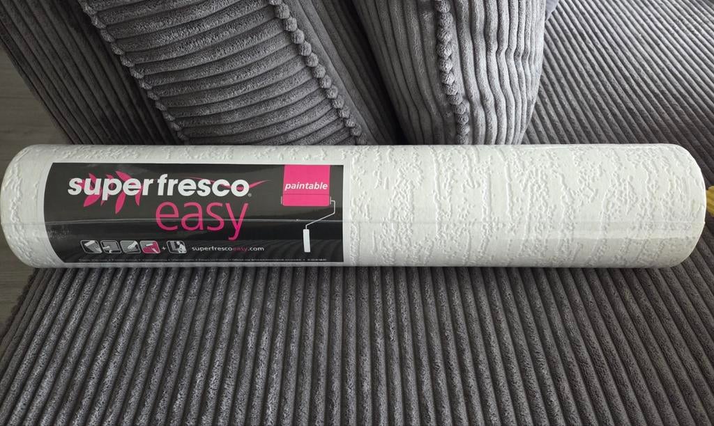 Superfresco Easy Behang - Overschilderbaar Vliesbehang Nieuw, Ophalen, 10 tot 25 m², Wit, Modern, overschilderbaar, vliesbehang