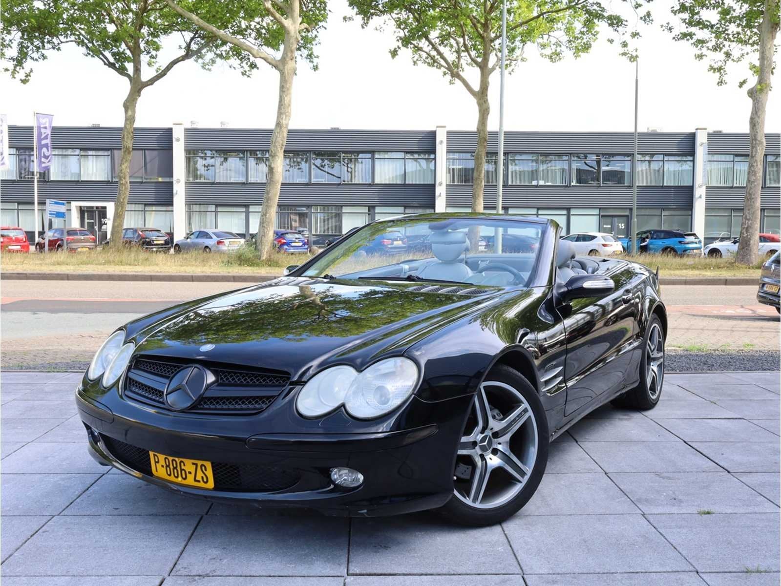 Mercedes-Benz SL-klasse 500 306PK Automaat 2005, P-886-ZS, Auto's, Gebruikt, Cabriolet, Bedrijf, Euro 4
