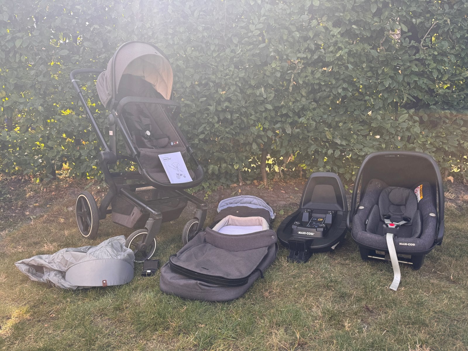 Joolz Day + Combiwagen met voetenzak en regenhoes, Kinderen en Baby's, Kinderwagens en Combinaties, Gebruikt, Combiwagen, Verstelbare duwstang