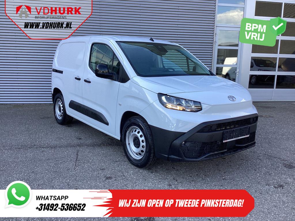 Toyota PROACE CITY Electric 345 km WLTP LED/ 3pers/ Snellade, Auto's, Bestelauto's, Gebruikt, 750 kg, Wit, Origineel Nederlands