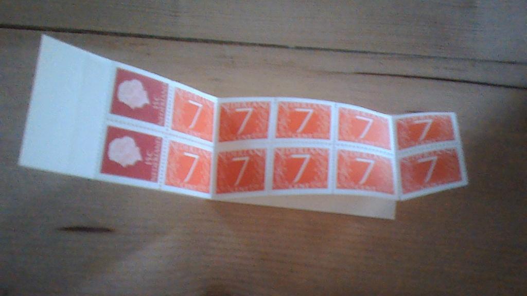 Postzegelboekjes, Verzenden, Postfris