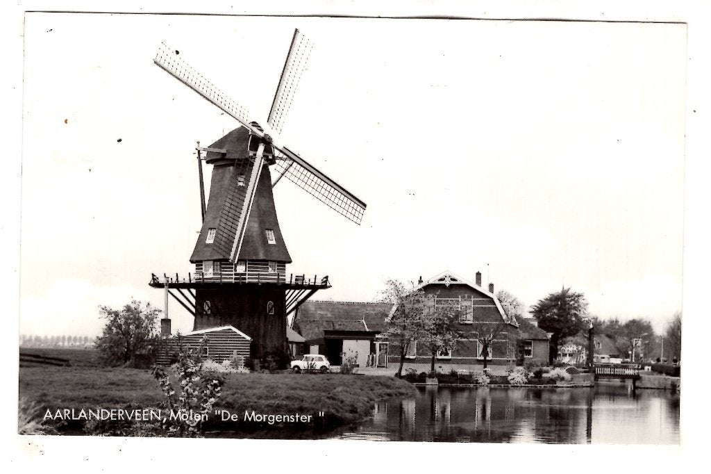 Aarlanderveen Molen Morgenster, Ophalen of Verzenden, 1940 tot 1960, Ongelopen, Zuid-Holland