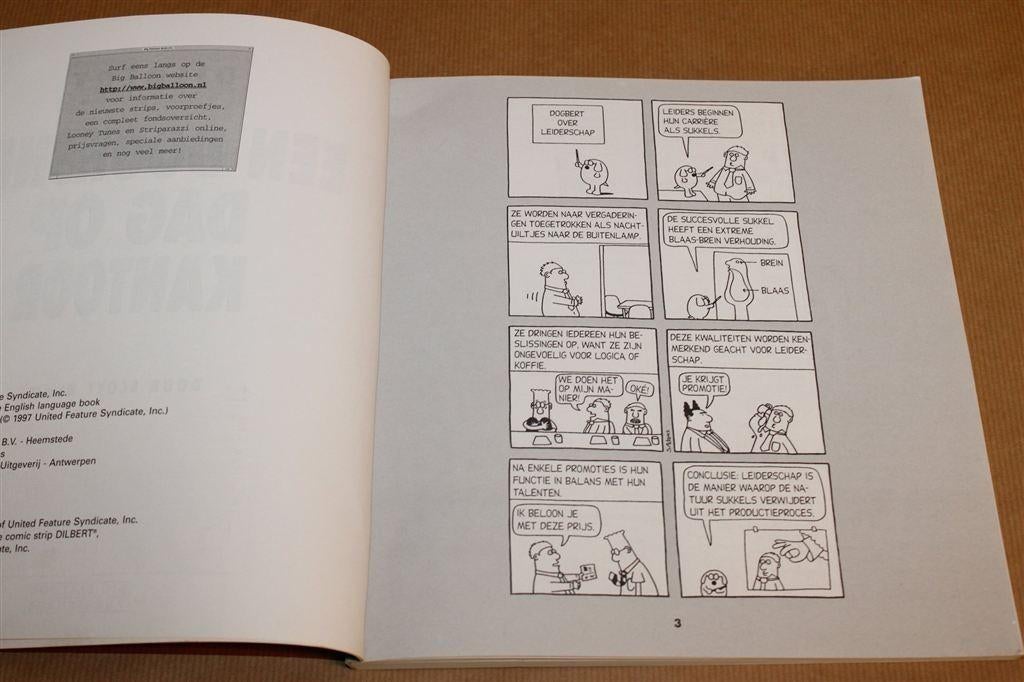 Doorsnee Dag op Kantoor — Dilbert Strip, Scott Adams, Eén stripboek, Ophalen of Verzenden, Gelezen