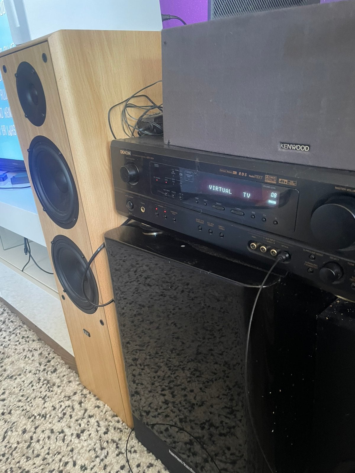 Mooie versterker set( denon/harman kardon enz ! Knalt hard, 70 watt of meer, Zo goed als nieuw, 5.1-systeem, Dvd-speler