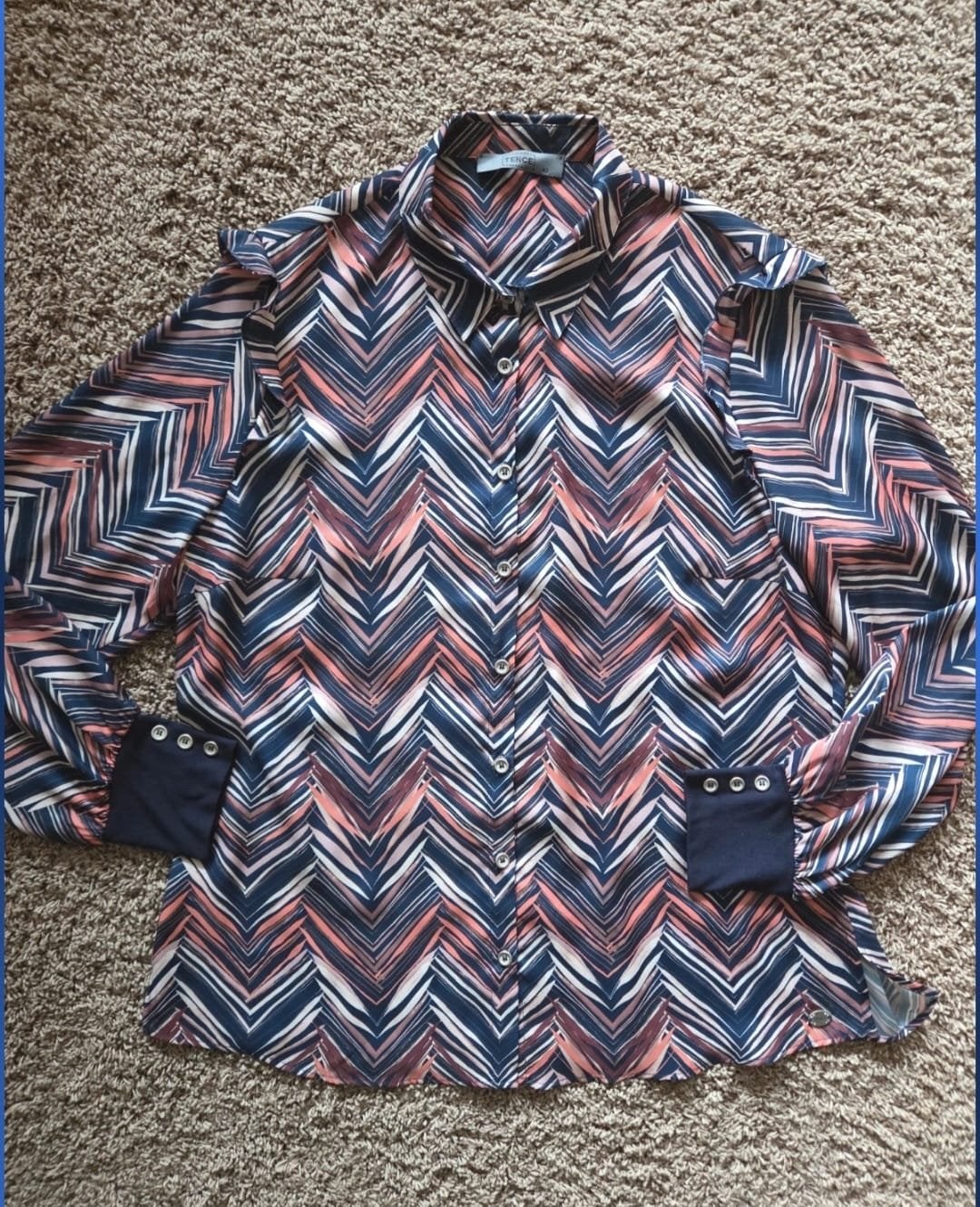 Tence Blouse Maat 42 (L) - Zo goed als nieuw, Kleding | Dames, Verzenden, Zo goed als nieuw, Maat 42/44 (L), Meerkleurig