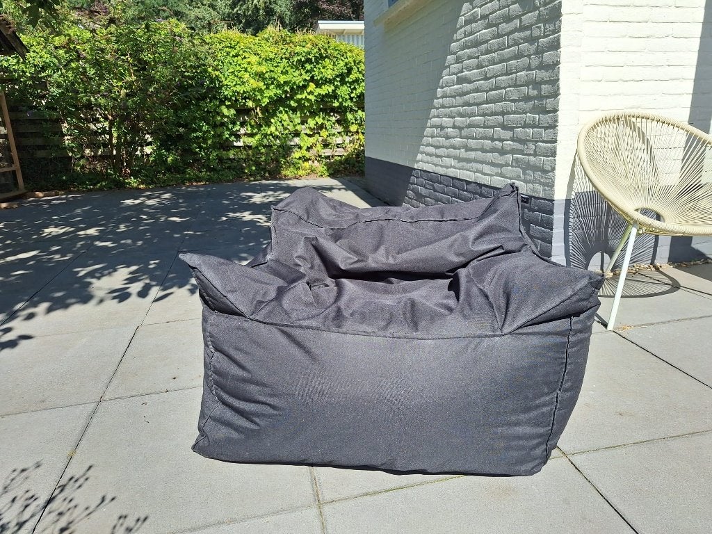 Grote zitzak, Huis en Inrichting, Ophalen, Gebruikt, Zwart, Zitzak