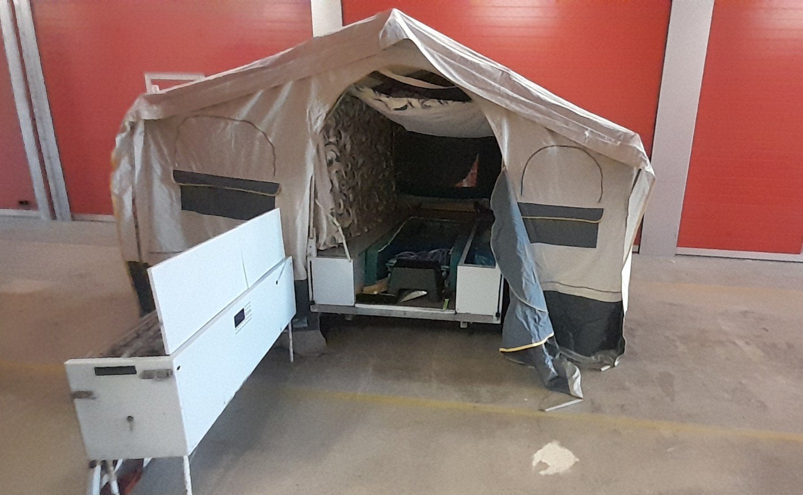Vouwwagen Jamet Louisiana, Ophalen