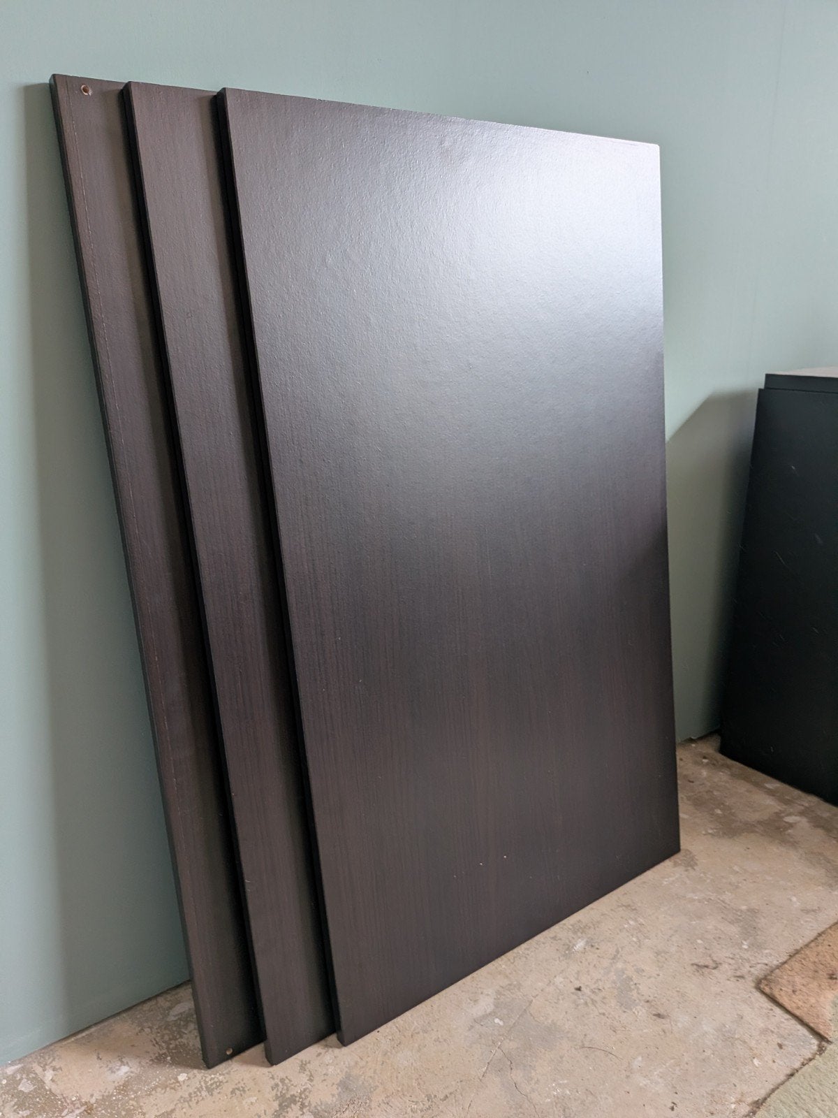 3 donkerbruine/zwarte planken voor IKEA PAX kast 100x58cm, Huis en Inrichting, Ophalen