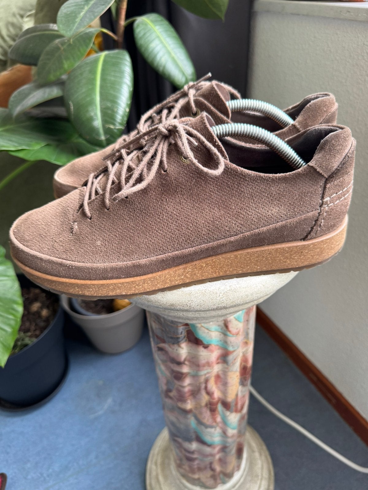 Veterschoen Birkenstock Light Perf Suede  Narrow. Maat 42, Verzenden, Zo goed als nieuw, Overige kleuren