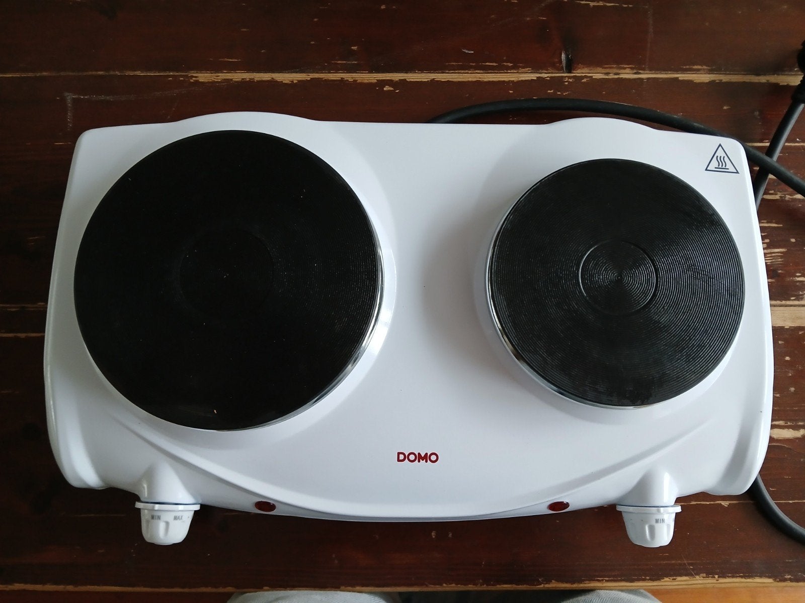 Domo Elektrische Kookplaat met 2 Kookzones, 3 kookzones of minder, Ophalen of Verzenden, Zo goed als nieuw, Vrijstaand