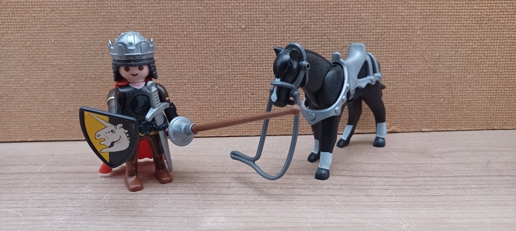 playmobil ridder te paard, Ophalen of Verzenden, Gebruikt, Complete set