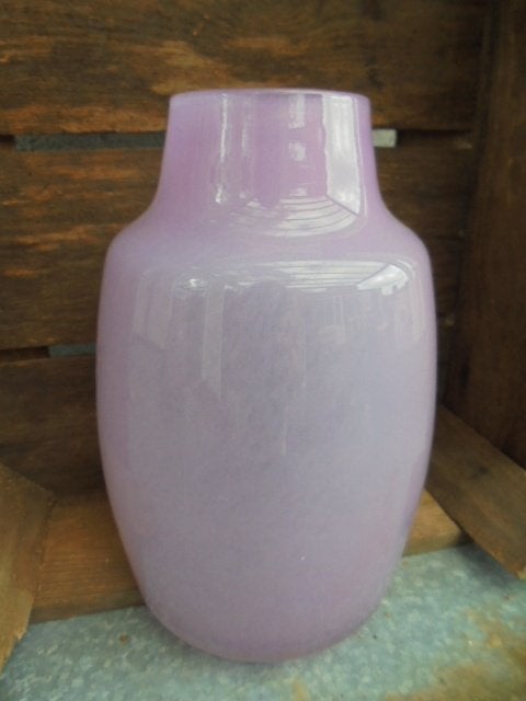 VAAS CHEETAH LILA GLAS h 21 X DIA 14,5 CM Nieuw, -, -, Nieuw, Ophalen of Verzenden