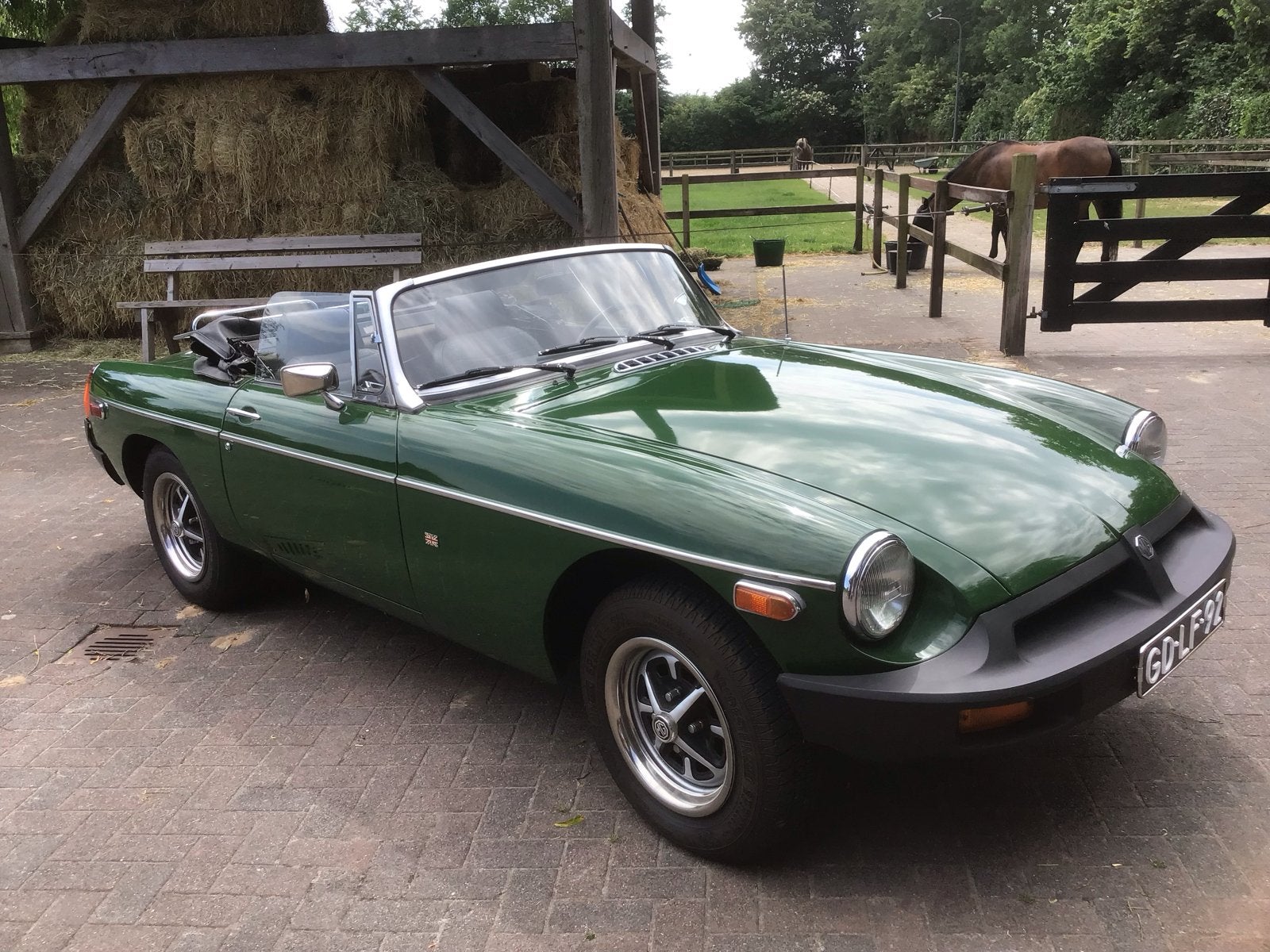 MG *b*b 1.8 USA Tourner 1979 Groen, Auto's, MG, 4 cilinders, Cabriolet, Handgeschakeld, 93 pk