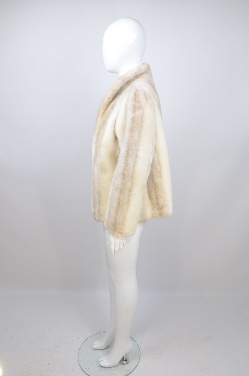Faux fur jas, Ophalen of Verzenden, Zo goed als nieuw, Beige
