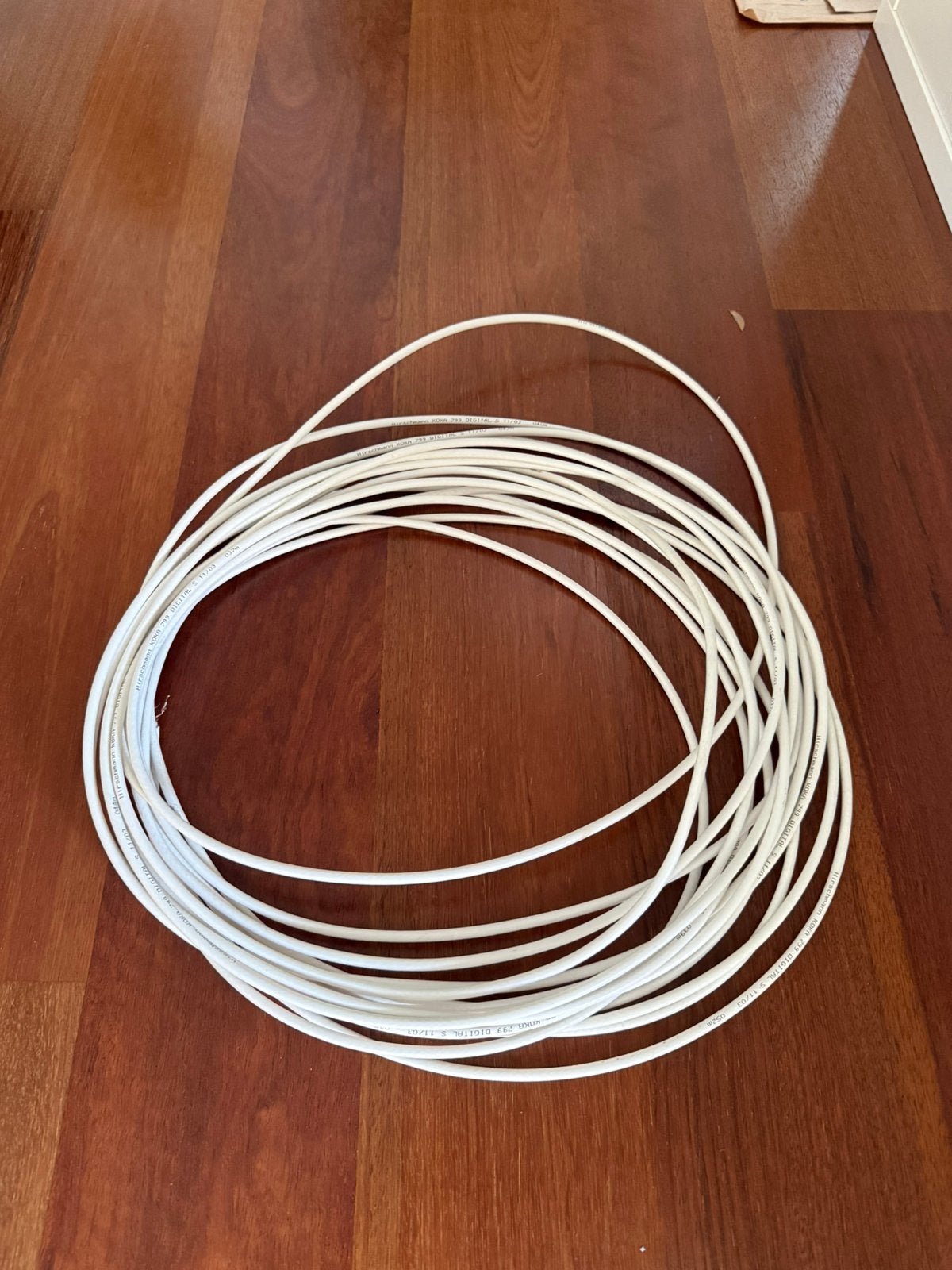 Hirschmann coax kabel ~20M | KOKA 799 Digital S 11/03 037m, Ophalen of Verzenden, Zo goed als nieuw, 10 meter of meer, Coaxiale kabel