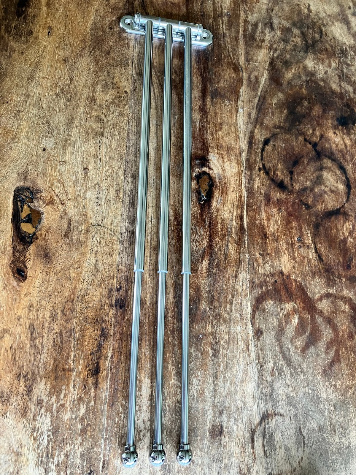 Metalen handdoekrek - 3 stangen, Ophalen, Gebruikt