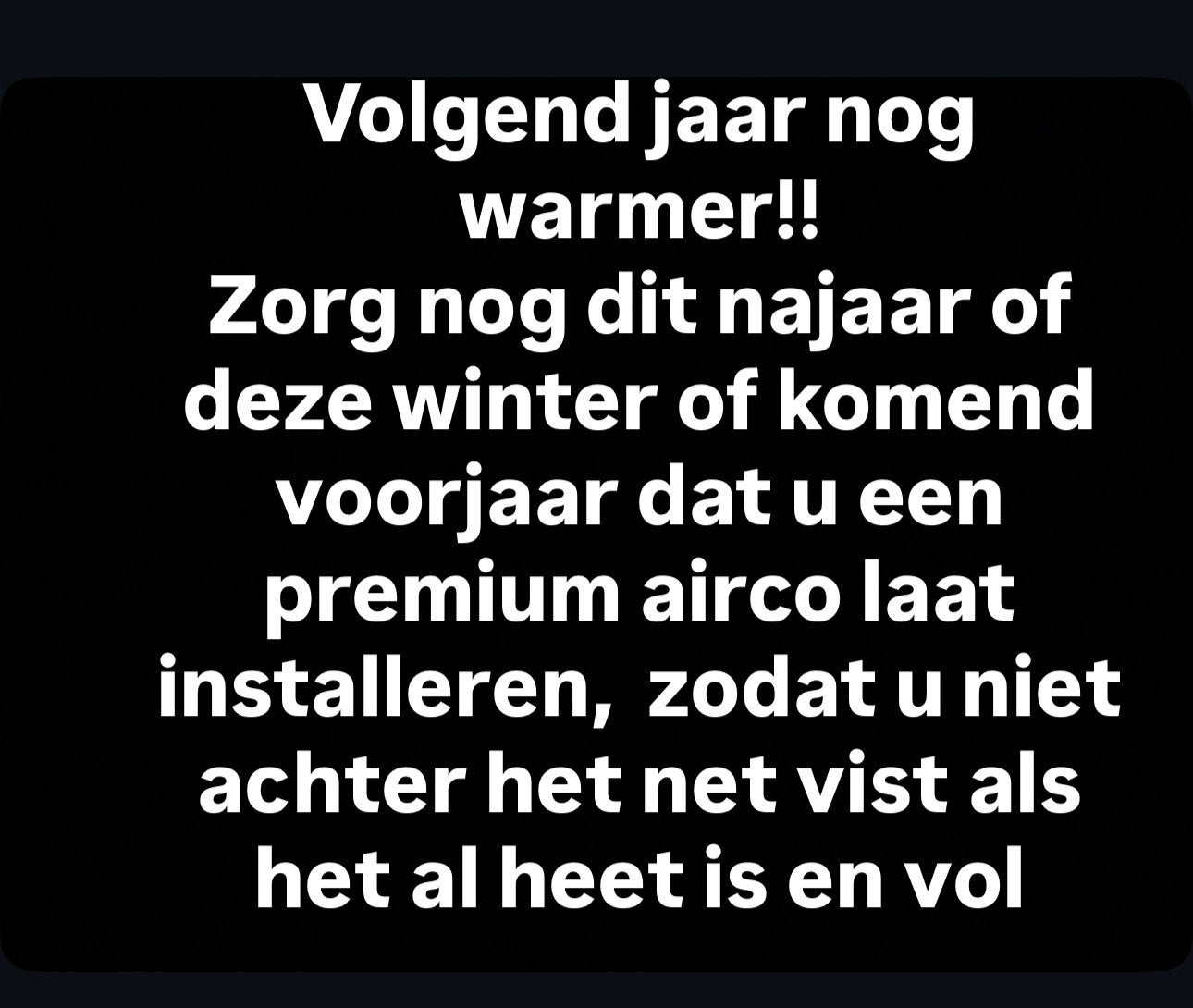 Stijgende koperprijs: grote prijsstijging aircoinstallaties, Ophalen, Wandairco, 100 m³ of groter, 3 snelheden of meer