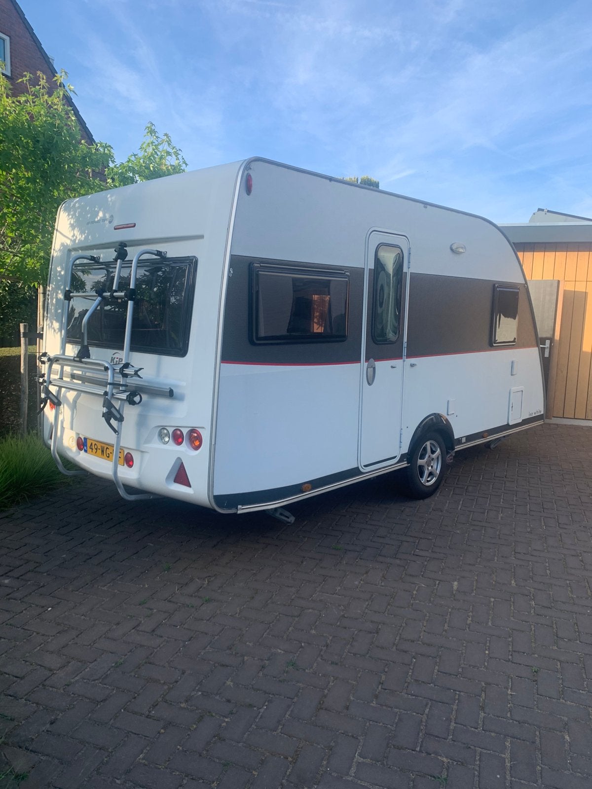 Zeer mooie en complete Kip Isa White 44 TDB Mover Voortent,, Caravans en Kamperen, Caravans, Schokbreker, Vast bed, Kip, Particulier