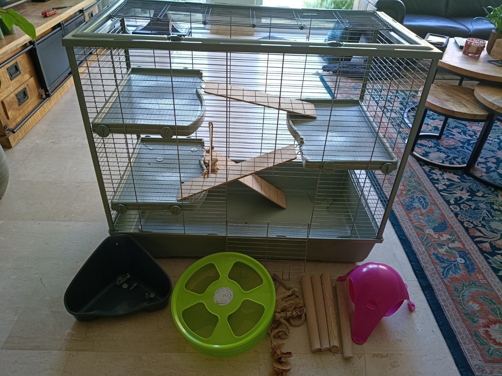 Zolux Neolife 100, Ophalen, Zo goed als nieuw, Metaal, Vogelkooi