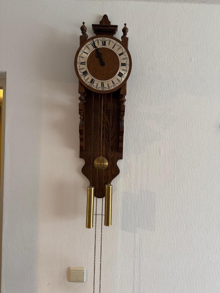 Antieke Wandklok, Antiek en Kunst, Antiek | Klokken, Ophalen of Verzenden