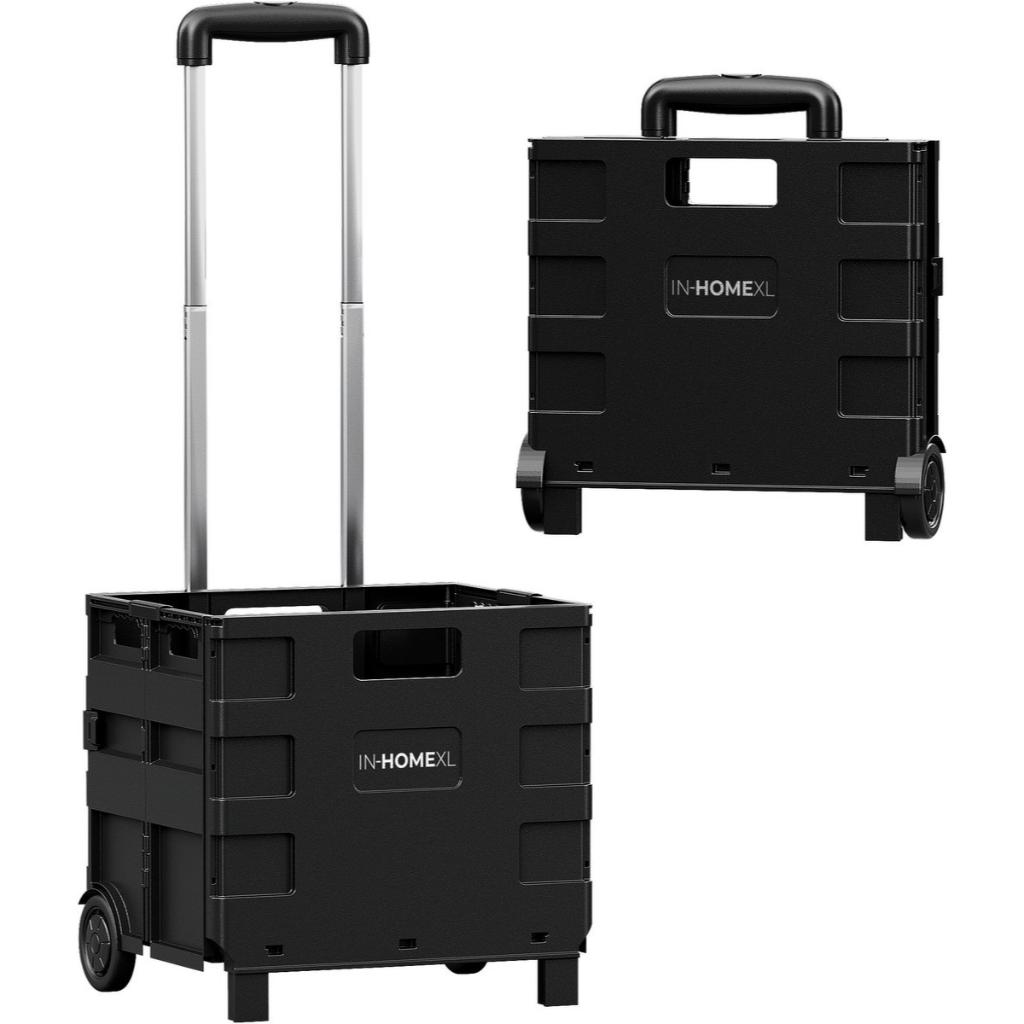 Boodschappentrolley 50L – Opvouwbare Boodschappenkrat, Sieraden, Tassen en Uiterlijk, Tassen | Reistassen en Weekendtassen, Zo goed als nieuw