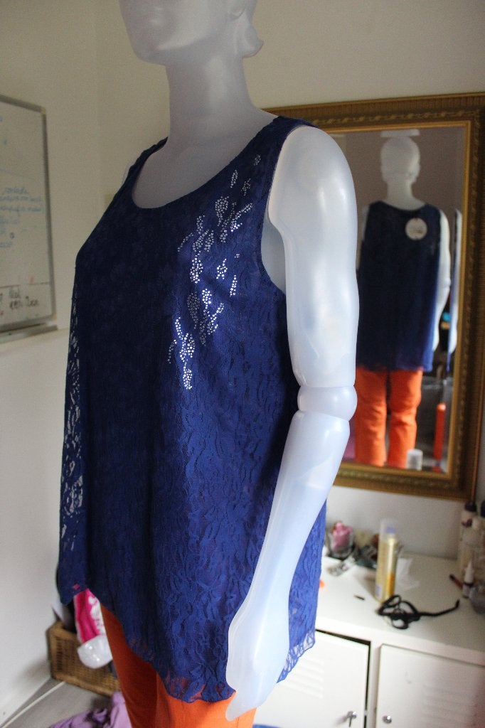 Stijlvol kant BLUGIRL italiaans designer nieuw 219,- mt40/42, Maat 38/40 (M), Nieuw, Ophalen of Verzenden, BLUGIRL