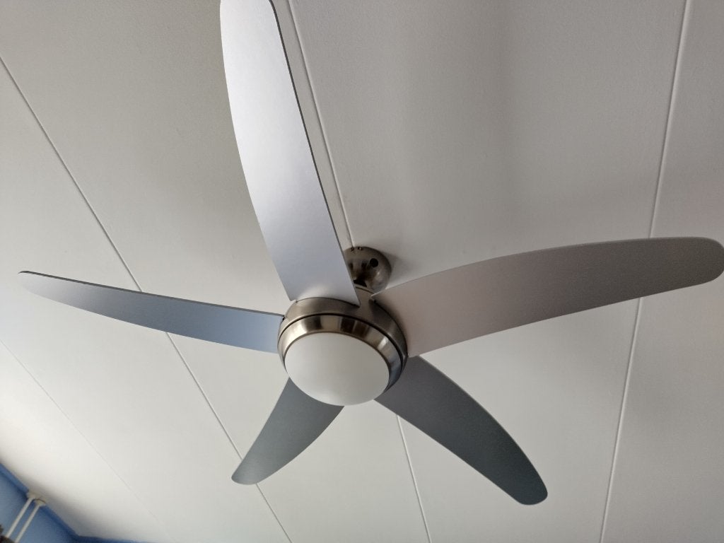 Plafondventilator, Witgoed en Apparatuur, Ophalen, Ventilator met afstandsbediening, Gebruikt, Plafondventilator