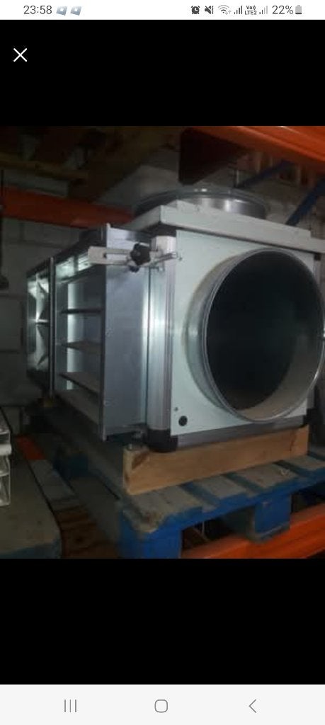 3 weg mengregister ventilatie, Ophalen, Ventilator