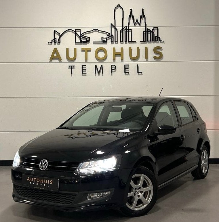 Volkswagen Polo 1.2 TSI BlueMotion Comfortline Nap Airco Sta, Auto's, Voorwielaandrijving, Euro 5, Stof, Zwart