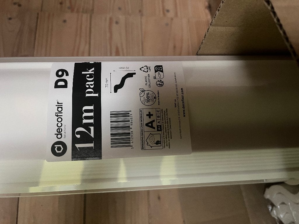 DECOFLAIR Sierlijst plafond D9 (3 pakken van 12 meter), Ophalen, Nieuw, Overige materialen, Lijsten