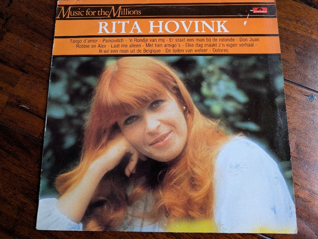 Lp - Music for the millions : Rita Hovink, Ophalen of Verzenden, Zo goed als nieuw, 12 inch, Levenslied of Smartlap
