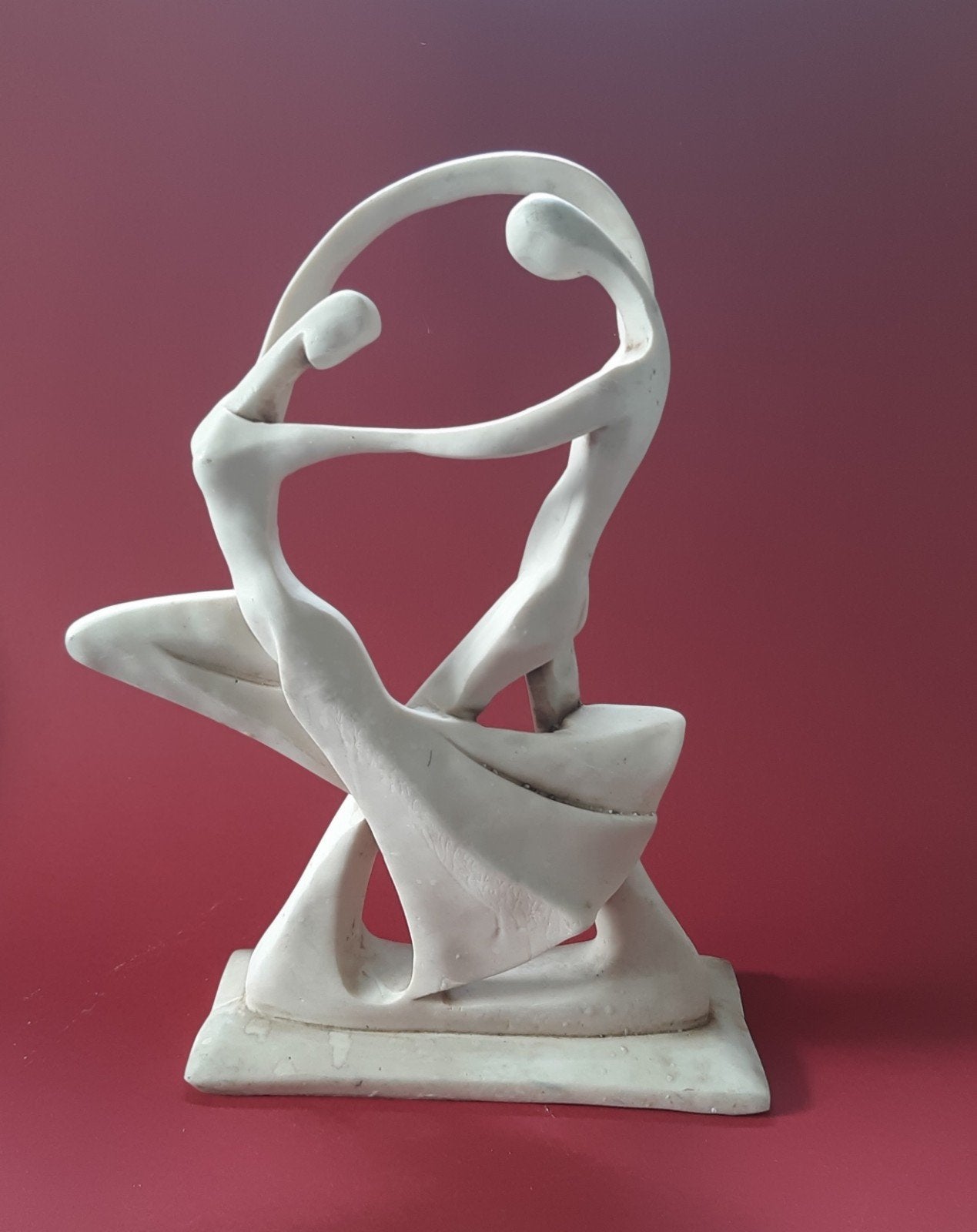 Abstract beeld van dansend Tangopaar, Groep mensen, Ophalen of Verzenden, 20 - 50 cm, Beeld