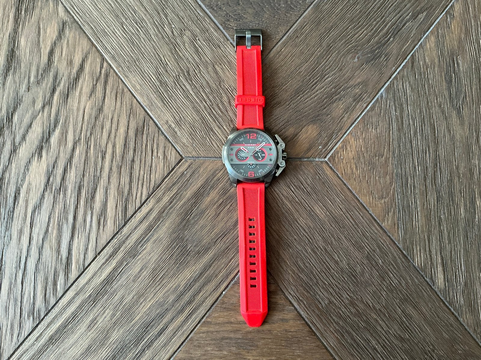 Diesel Horloge DZ-4388, Overige merken, Gebruikt, Staal, Polshorloge