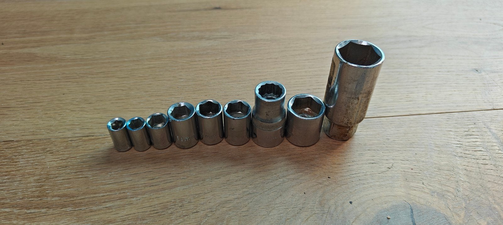 Ratelsleutel met doppenset, Ophalen of Verzenden, Gebruikt, Sleutel/ratel