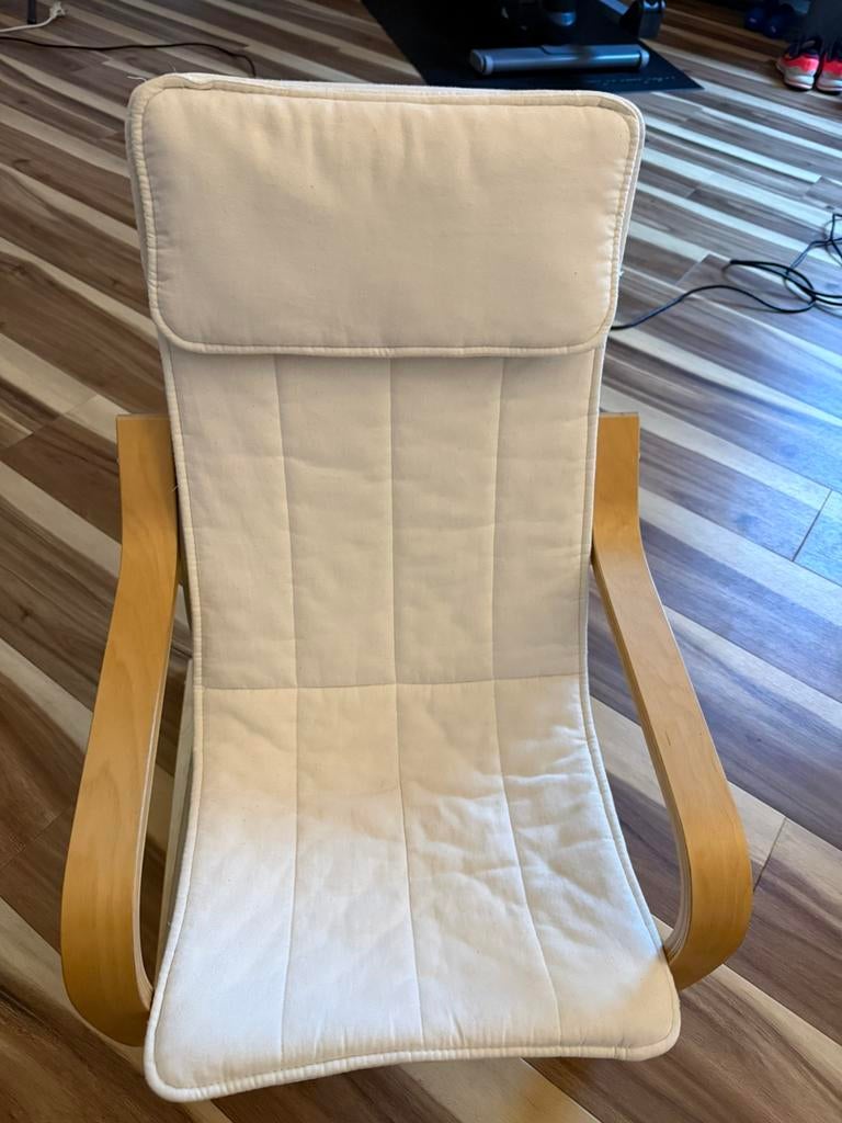 Ikea kinder stoeltje poang wit, Kinderen en Baby's, Kinderkamer | Tafels en Stoelen, Ophalen of Verzenden, Gebruikt, Stoel(en)