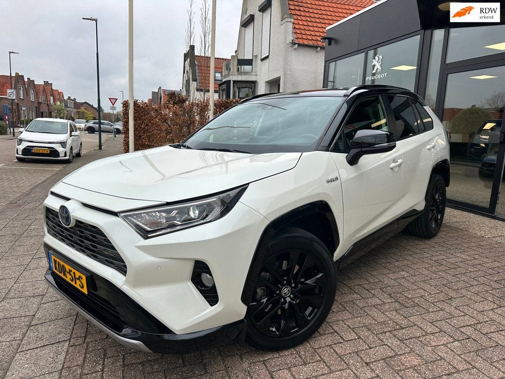 Toyota RAV4 2.5 Hybrid AWD Executive Bi-Tone|Leder|Apple Car, Auto's, Automaat, Gebruikt, 4 cilinders, 1650 kg