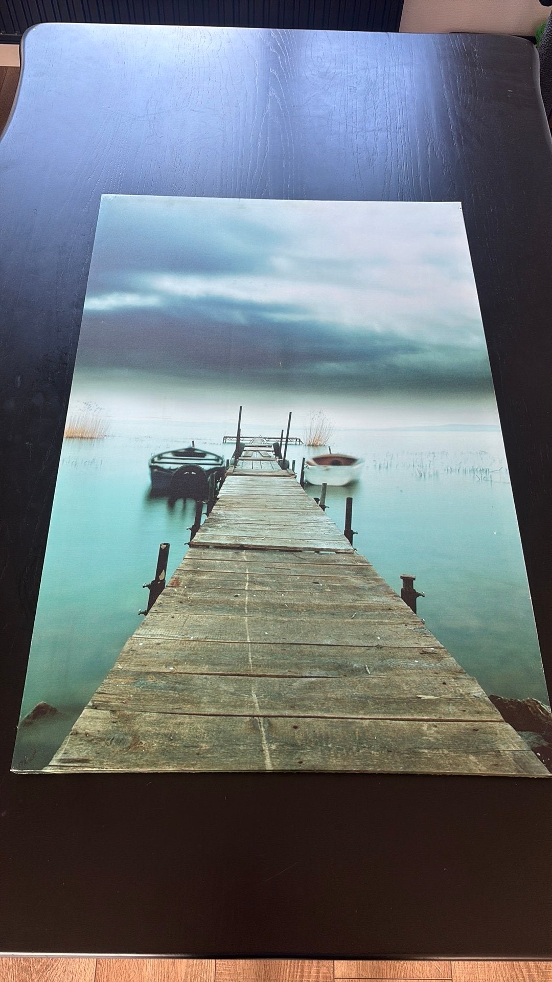 Decoratieve fotoprint op doek 90 x 60 cm, Ophalen of Verzenden, Zo goed als nieuw, Schilderij