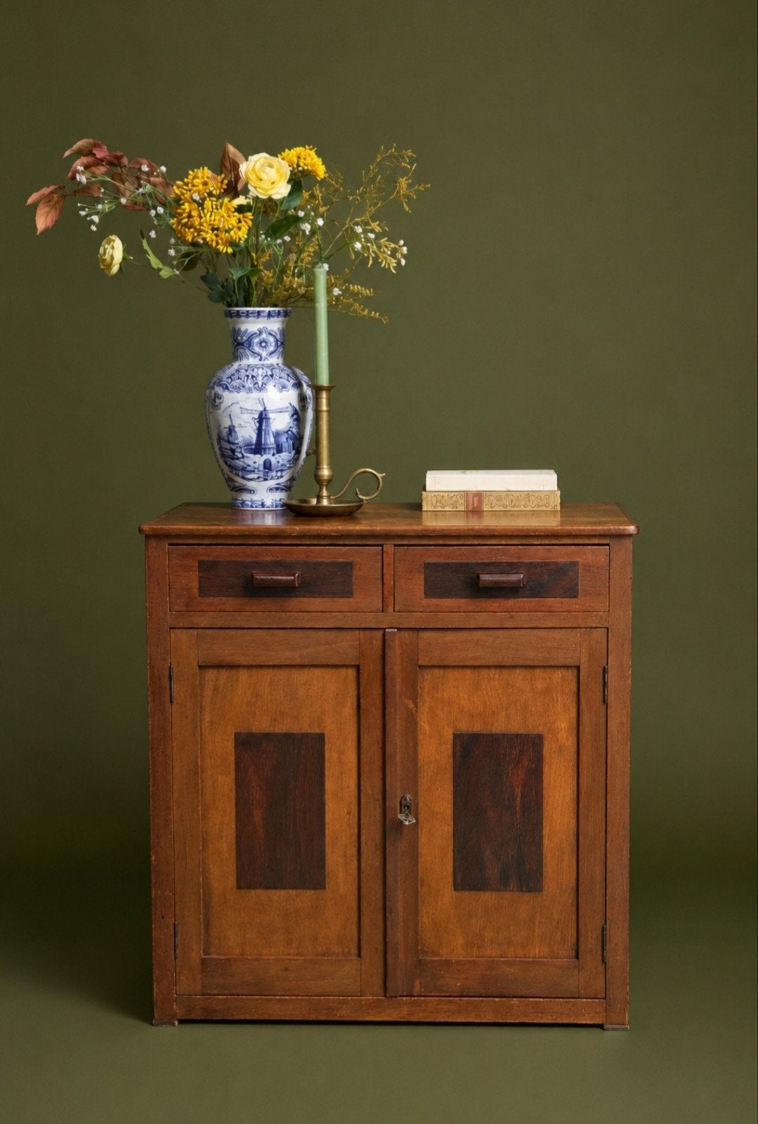 Art deco Amsterdamse school retro vintage kast kastje commod, Antiek en Kunst, Ophalen