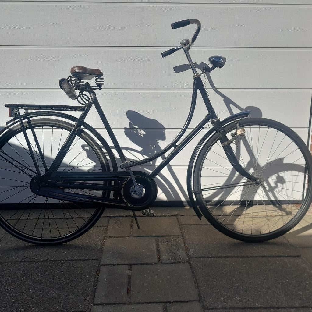 Oltimer: originele Fongers omafiets uit 1956, 28 inch, 56 cm of meer, Ophalen, Gebruikt