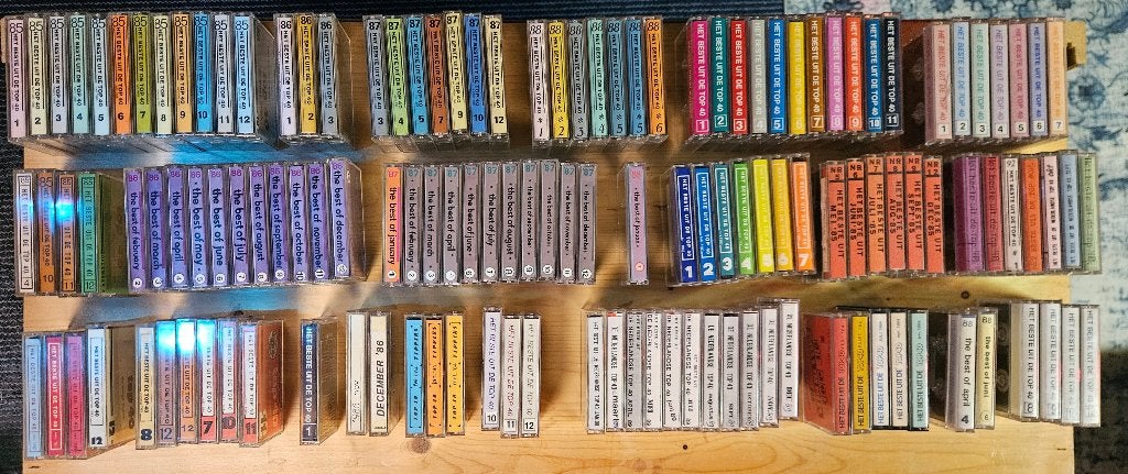 Grote collectie Het Beste Uit De Top 40 cassettebandjes 143, Cd's en Dvd's, Cassettebandjes, Gebruikt, Ophalen of Verzenden, Voorbespeeld