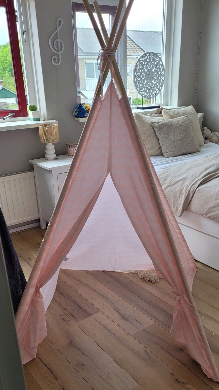 Roze tipi tent voor kinderen, Ophalen, Zo goed als nieuw