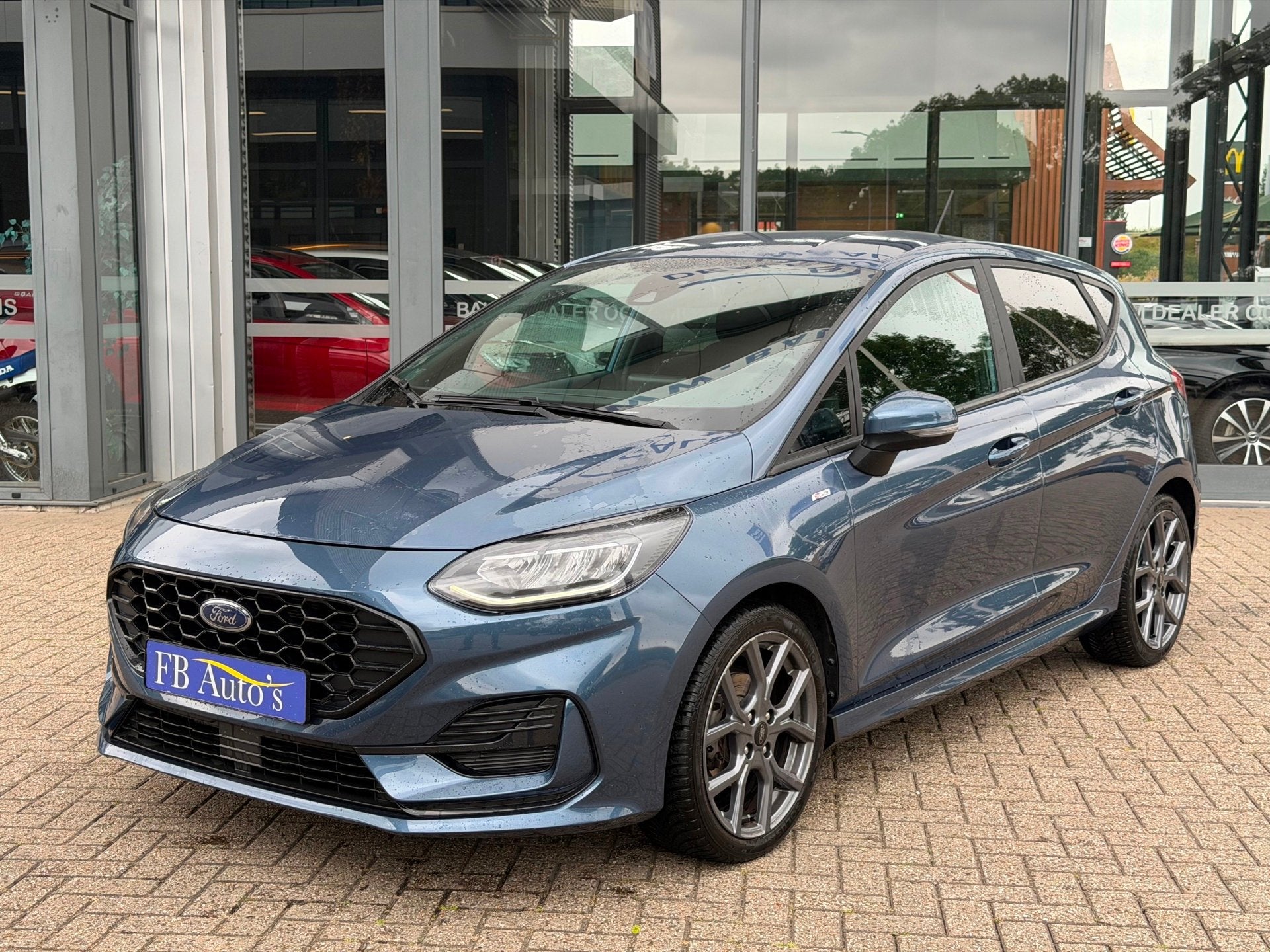 Ford Fiesta 1.0 EcoBoost ST-Line Airco Lmv Cruise Carplay, Auto's, Ford, Voorwielaandrijving, Stof, Gebruikt, Zwart