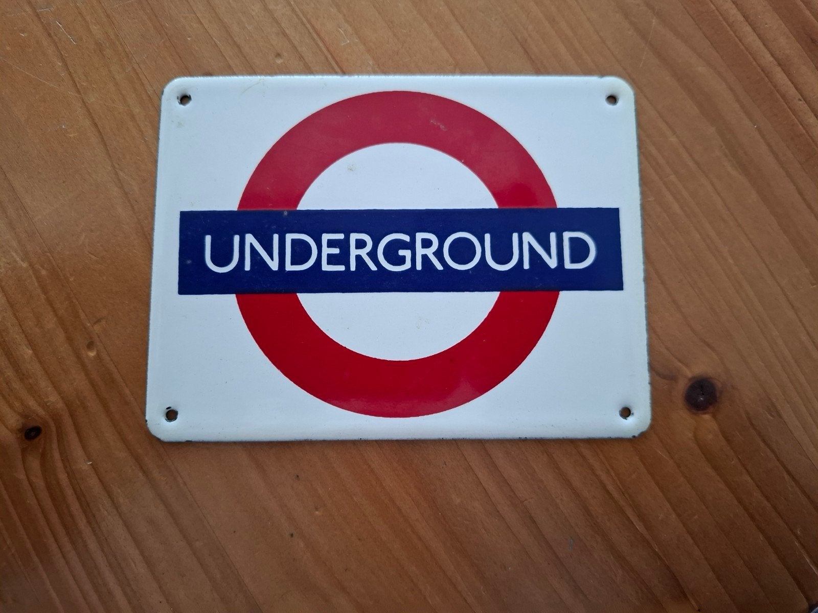 Vintage London Underground emaille bord - Garnier Gifts, Ophalen of Verzenden
