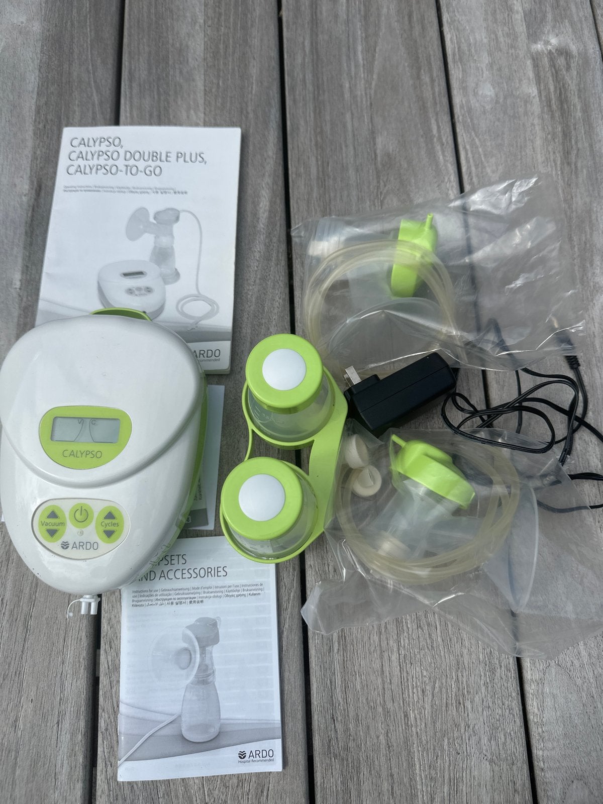 Ardo Calypso Dubbelzijdige Elektrische Kolf 2 sets te koop, Dubbelzijdig, Ophalen of Verzenden, Zo goed als nieuw, Borstkolf