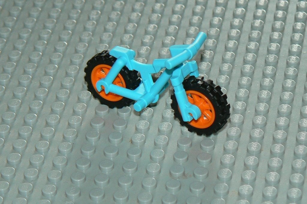 L1363 Mountain bike medium azure oranje velgen, Ophalen of Verzenden, Nieuw, Losse stenen, Lego