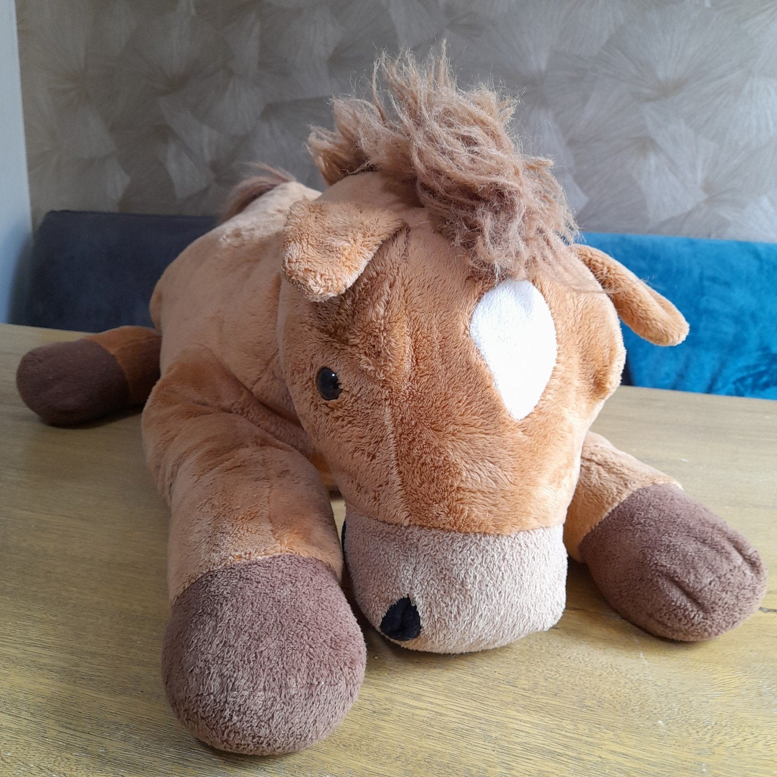 Pluche paarden knuffel, Ophalen of Verzenden, Zo goed als nieuw, Paard
