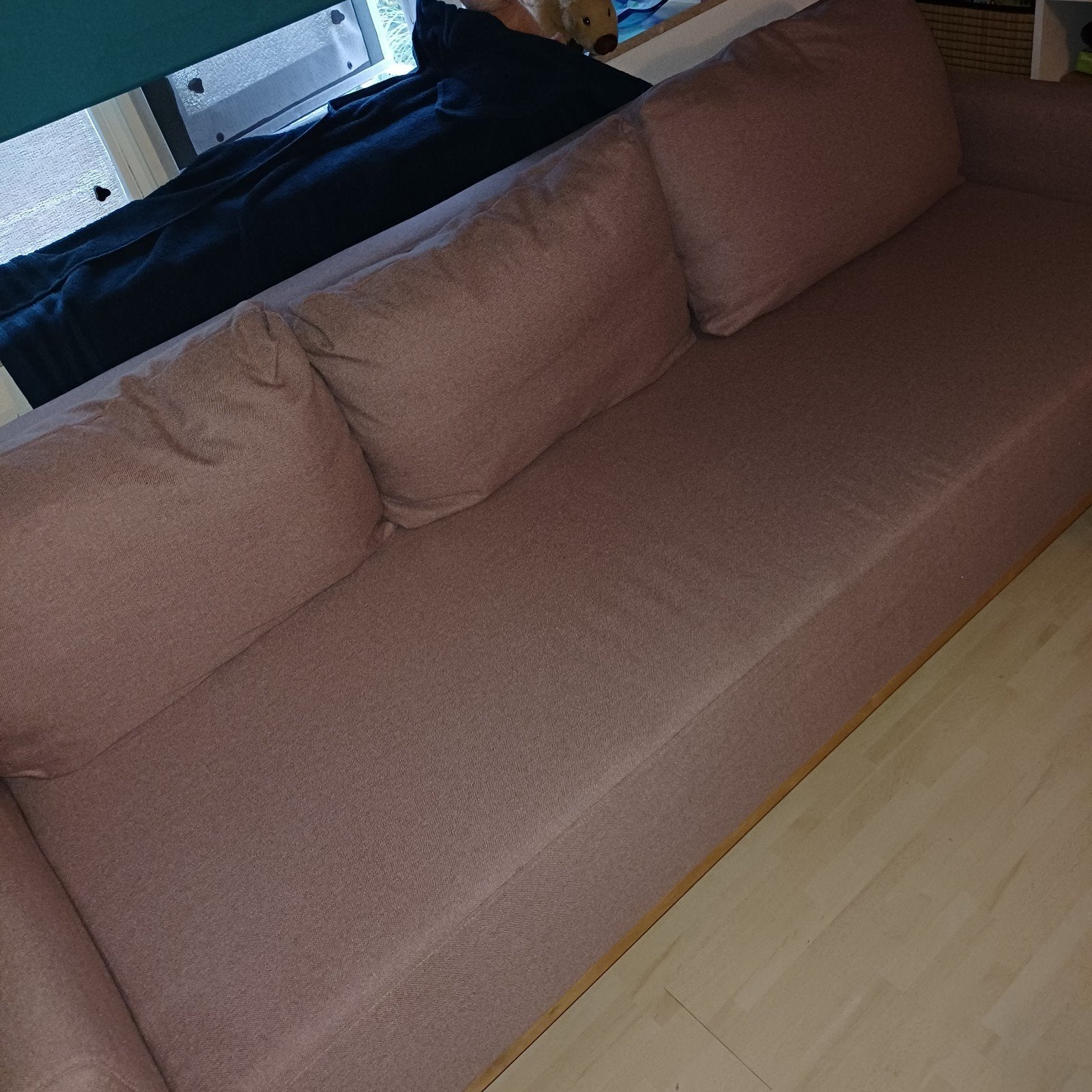 Oudroze bedbank met opbergruimte - Zo goed als nieuw, Ophalen, Tweepersoons, 140 cm, Zo goed als nieuw