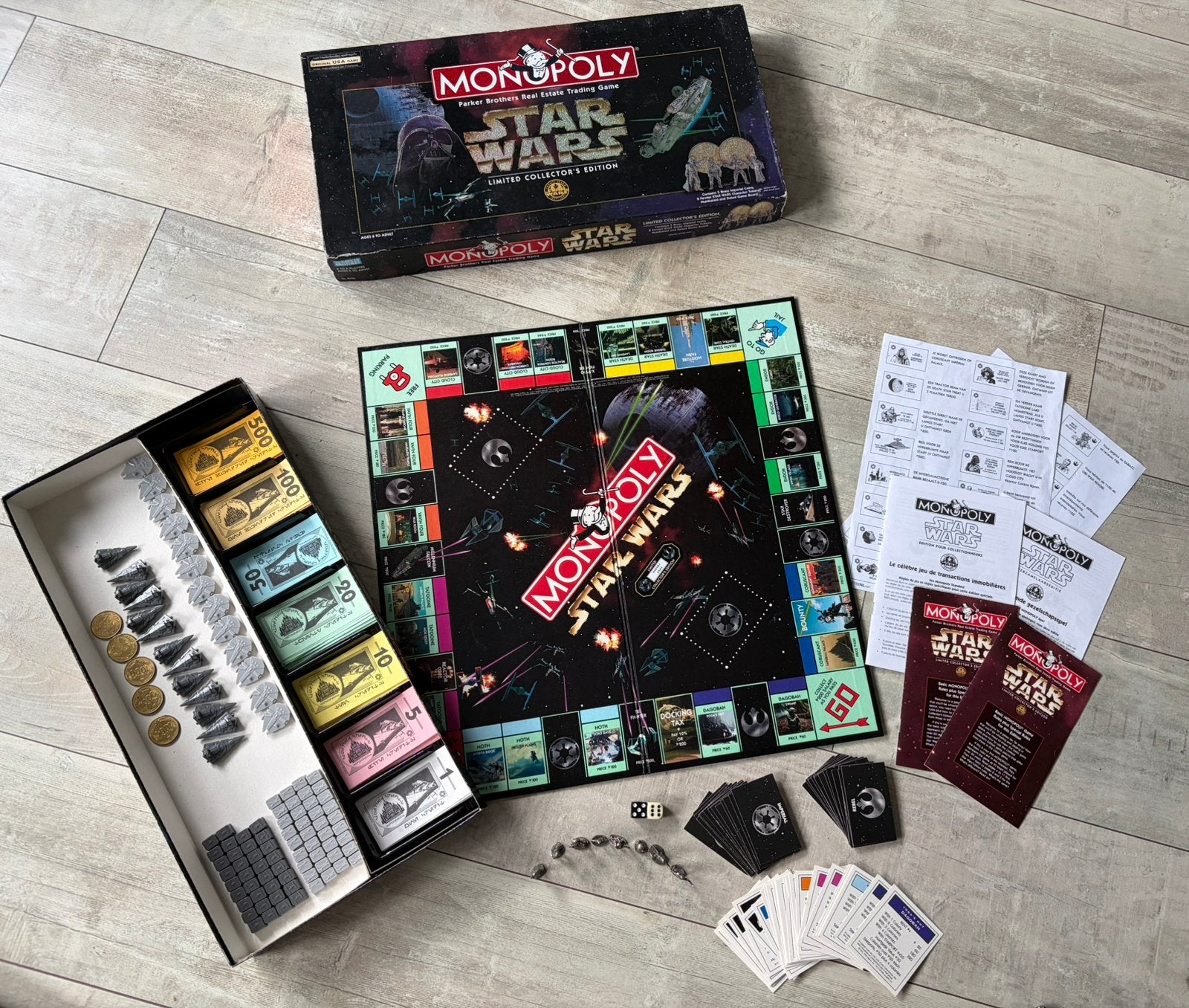 Monopoly Star Wars limited collector’s edition 1996, Vijf spelers of meer, Ophalen of Verzenden, Gebruikt