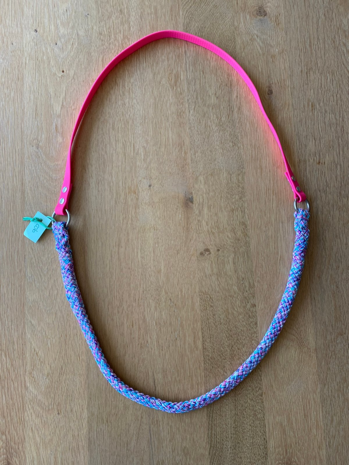 Nieuw: neckrope biothane/touw Maat Cob roze rozemix, Handgemaakt, Recreatie, Nieuw, Ophalen of Verzenden