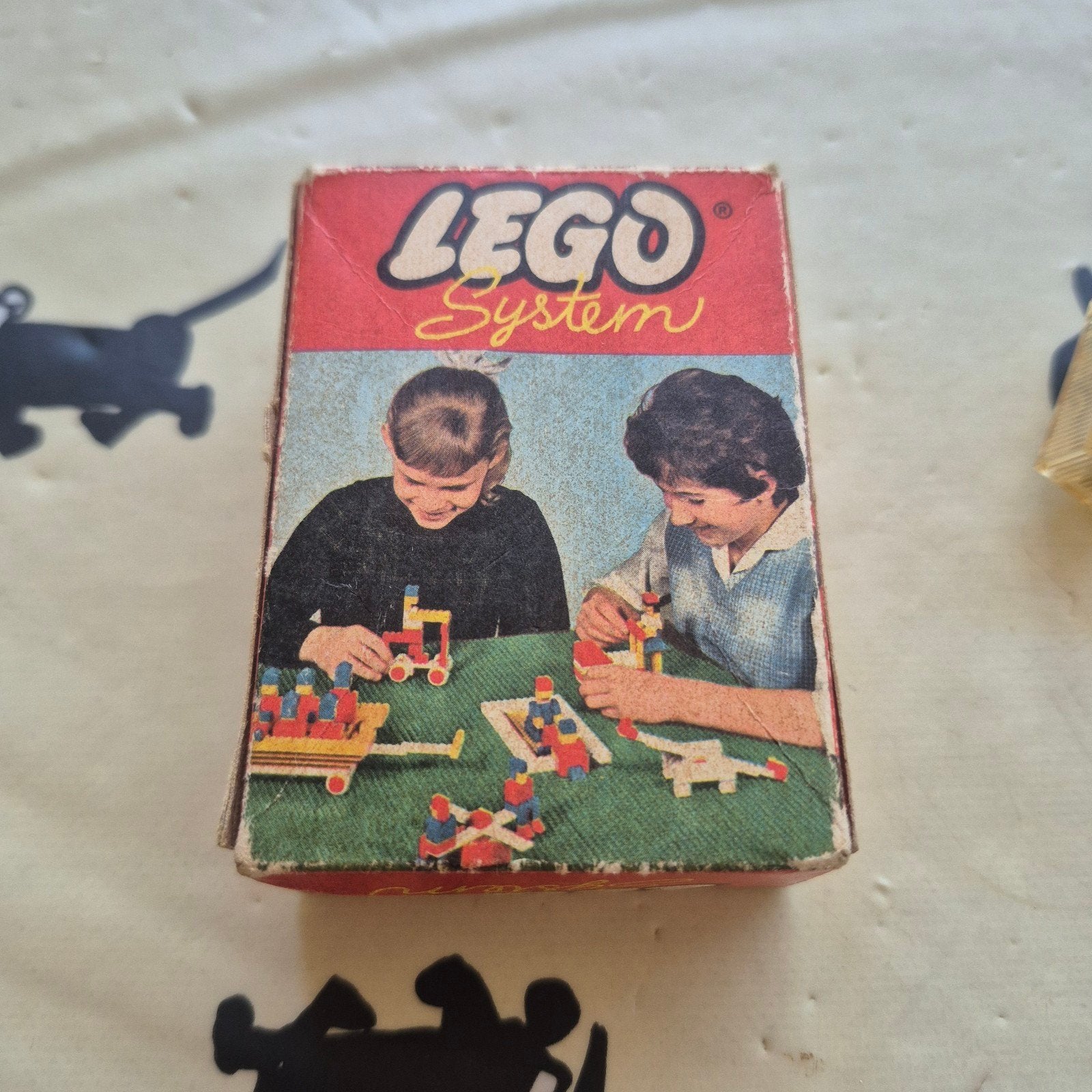 Vintage LEGO System Bouwdoos met Instructies en Accessoires, Ophalen of Verzenden, Gebruikt, Overige merken